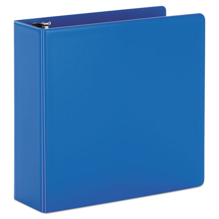 SuperStrength Locking Slant-D Ring Binder, 3 Rings, 3" Capacity, 11 x 8.5, Blue