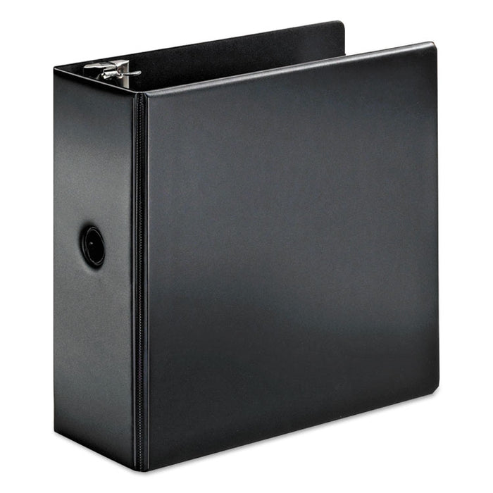 SuperStrength Locking Slant-D Ring Binder, 3 Rings, 5" Capacity, 11 x 8.5, Black