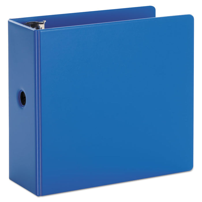 SuperStrength Locking Slant-D Ring Binder, 3 Rings, 5" Capacity, 11 x 8.5, Blue