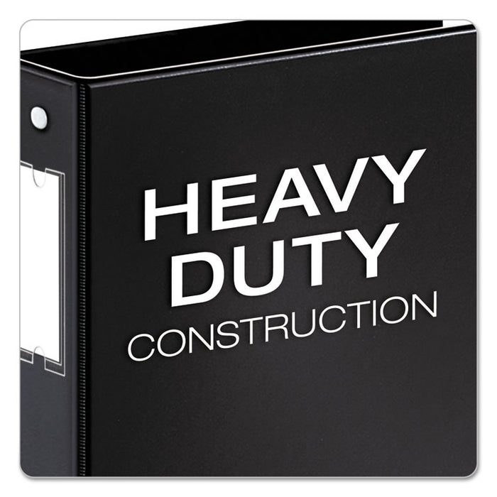 Premier Easy Open Locking Round Ring Binder, 3 Rings, 1" Capacity, 11 x 8.5, Black