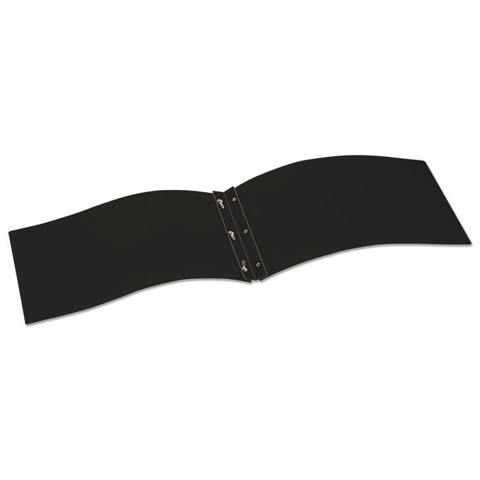 ReportPro Tabloid Portfolio with Fasteners, 11 x 17, Black