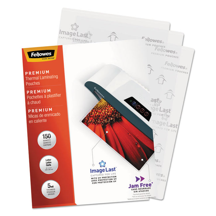 ImageLast Laminating Pouches with UV Protection, 5 mil, 9" x 11.5", Clear, 150/Pack