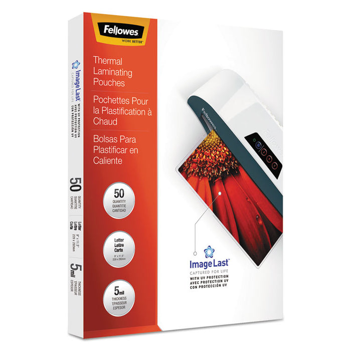ImageLast Laminating Pouches with UV Protection, 5 mil, 9" x 11.5", Clear, 150/Pack