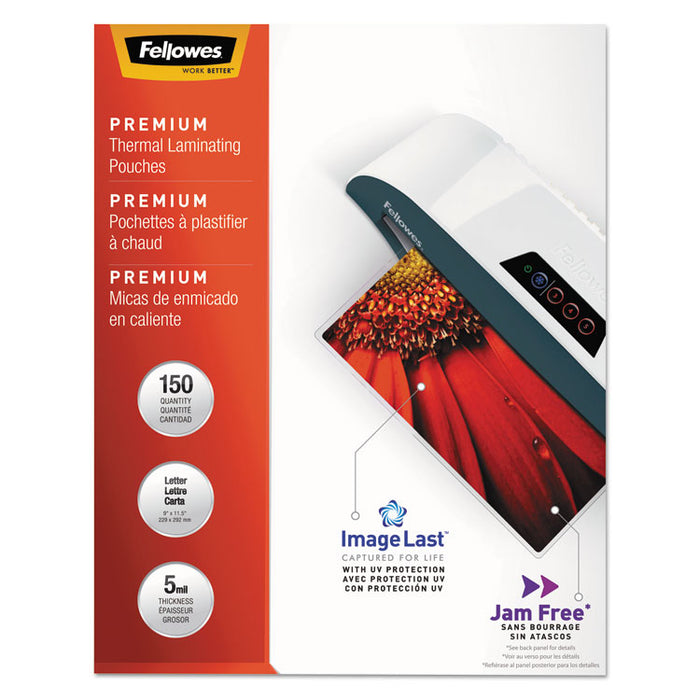 ImageLast Laminating Pouches with UV Protection, 5 mil, 9" x 11.5", Clear, 150/Pack