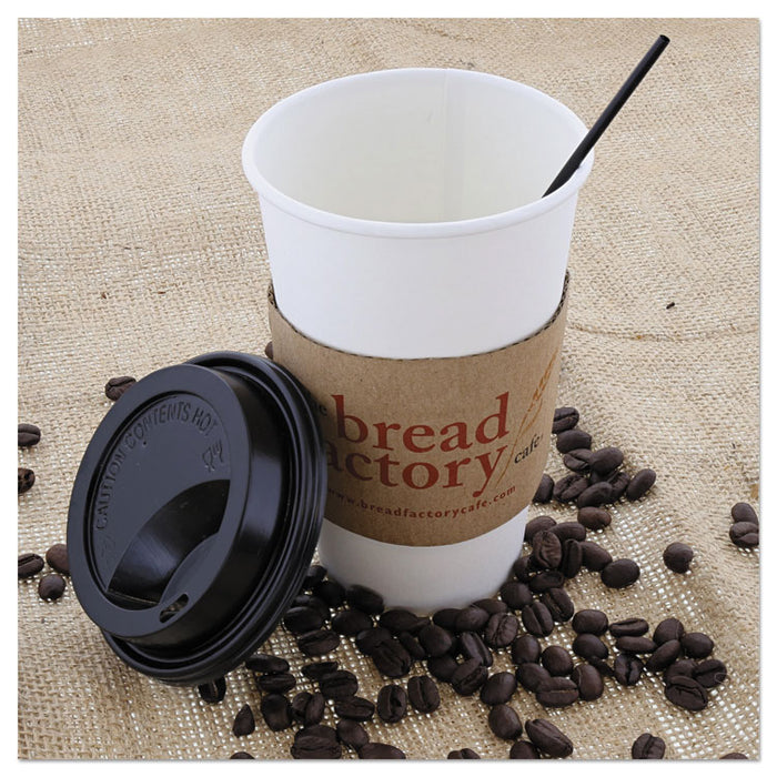 Sip Straws, 7.5", Plastic, Black, 10,000/Carton