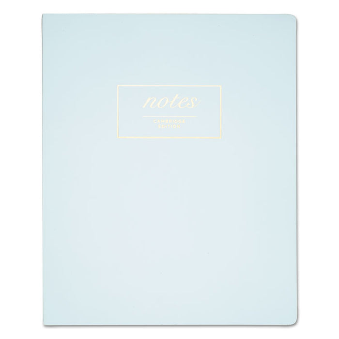 Workstyle Notebook, 1 Subject, Wide/Legal Rule, Aqua Cover, 9.5 x 7.25, 80 Sheets