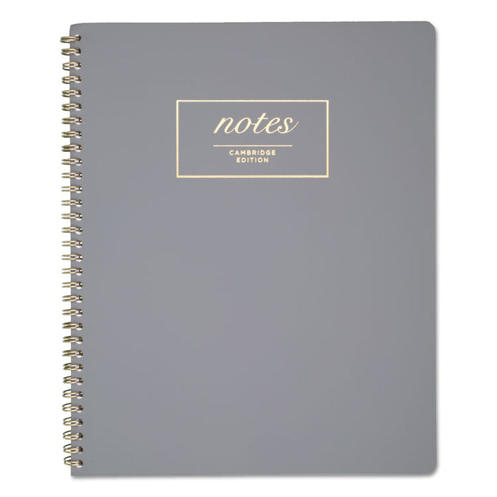 Workstyle Notebook, 1 Subject, Wide/Legal Rule, Gray Cover, 11 x 9, 80 Sheets