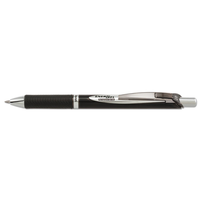 EnerGel PRO Retractable Gel Pen, Medium 0.7mm, Black Ink, Black Barrel
