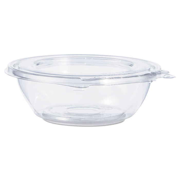 Tamper-Resistant, Tamper-Evident Bowls with Flat Lid, 8 oz, Clear, 240/Carton