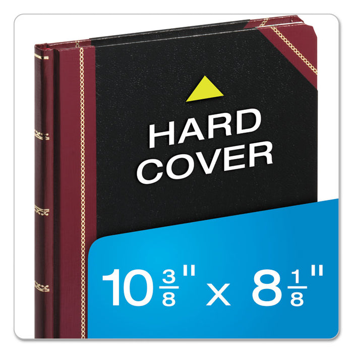 Columnar Accounting Book, Record Rule, Black Cover, 150 Pages, 8 1/8 x 10 3/8