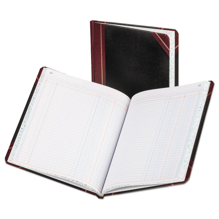 Columnar Accounting Book, Two Column, Black Cover, 150 Pages, 8 1/8 x 10 3/8
