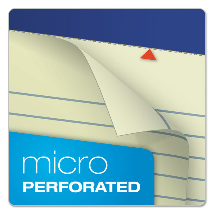 Pastel Writing Pads, Wide/Legal Rule, Blue Headband, 50 Green-Tint 8.5 x 11.75 Sheets, Dozen