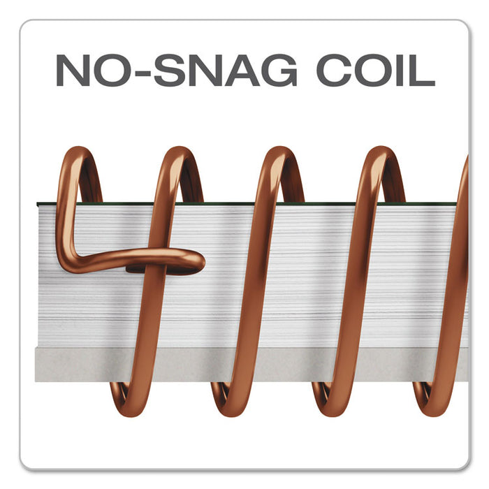 Gold Fibre Personal Notebooks, 1 Subject, Medium/College Rule, Classic Green Cover, 7 x 5, 100 Sheets