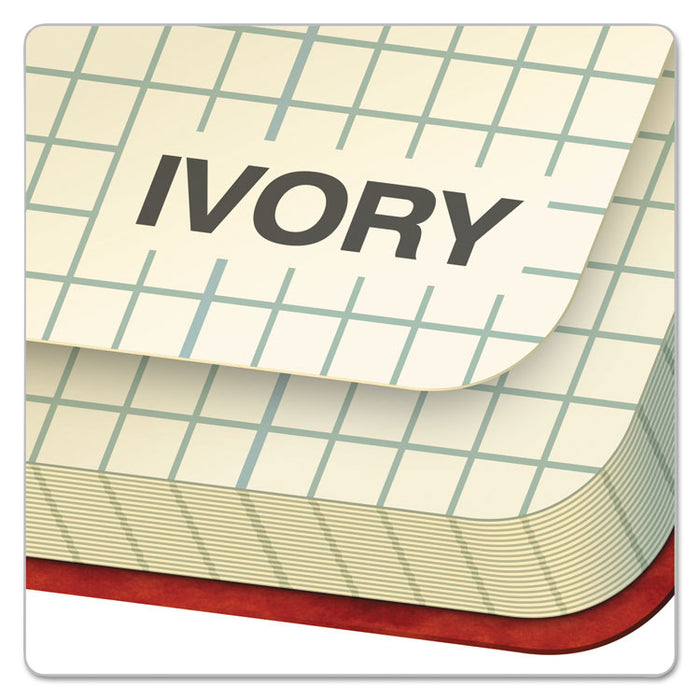 Computation Book, Quadrille Rule, Brown Cover, 11.75 x 9.25, 76 Sheets