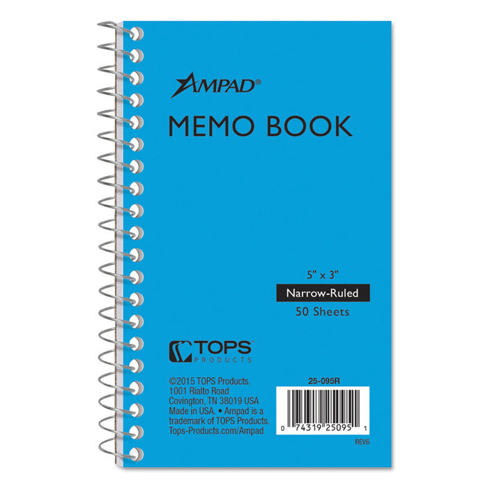 Memo Books, Narrow Rule, 5 x 3, White, 50 Sheets