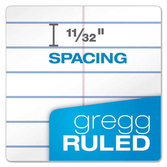 Earthwise by Ampad Recycled Reporter's Notepad, Gregg Rule, White Cover, 70 White 4 x 8 Sheets