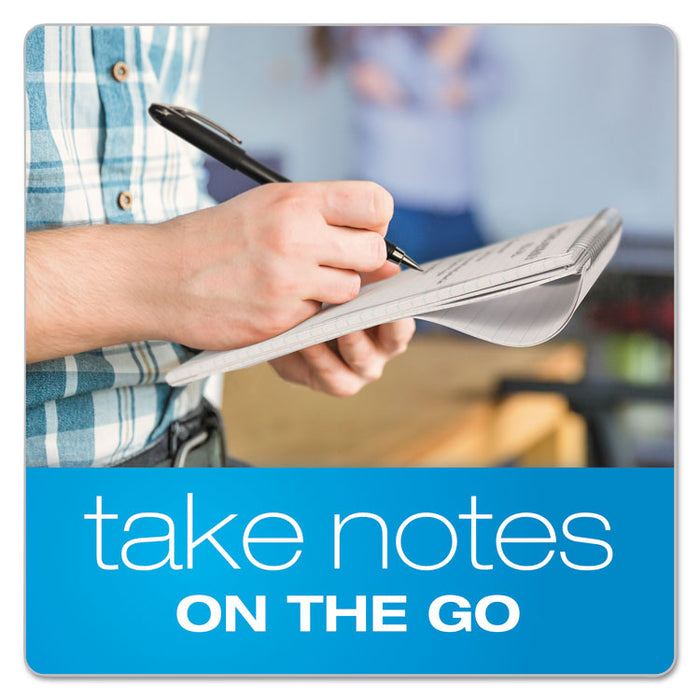 Earthwise by Ampad Recycled Reporter's Notepad, Gregg Rule, White Cover, 70 White 4 x 8 Sheets