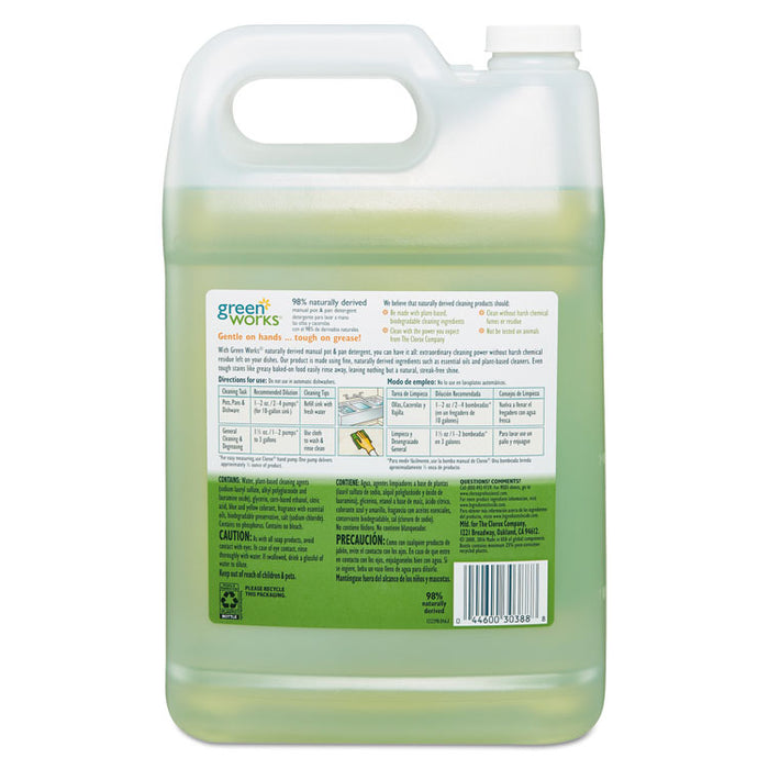 Manual Pot and Pan Dishwashing Liquid, 128 oz Bottle