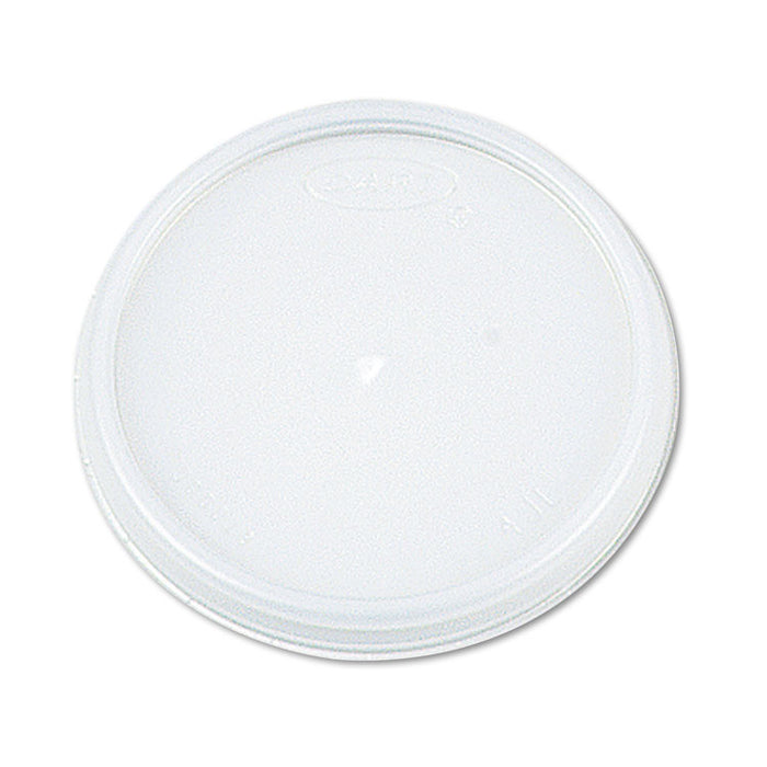 Plastic Lids, Fits 12 oz to 24 oz Foam Cups, Vented, Translucent, 100/Pack, 10 Packs/Carton