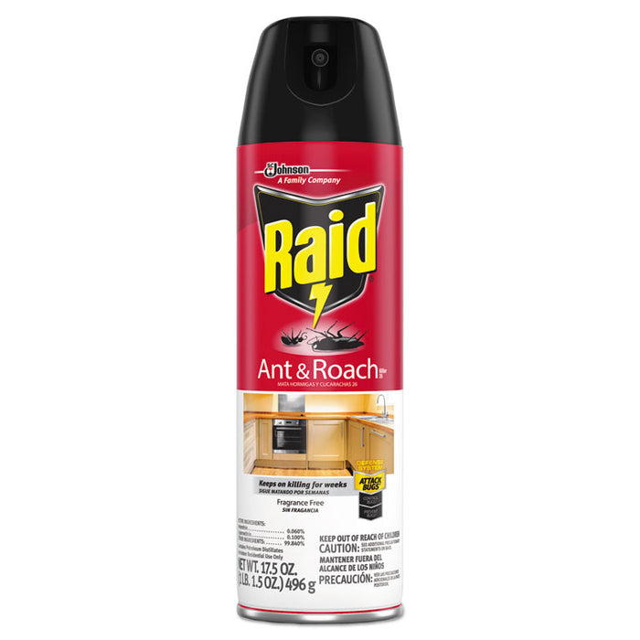 Fragrance Free Ant & Roach Killer, 17.5 oz Aerosol Can, 12/Carton