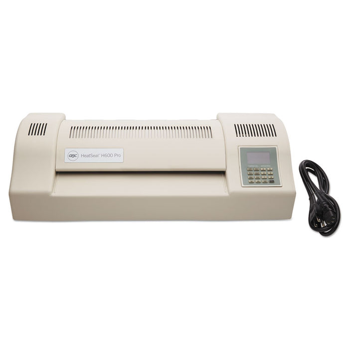 HeatSeal H600 Pro Laminator, Four Rollers, 13" Max Document Width, 10 mil Max Document Thickness
