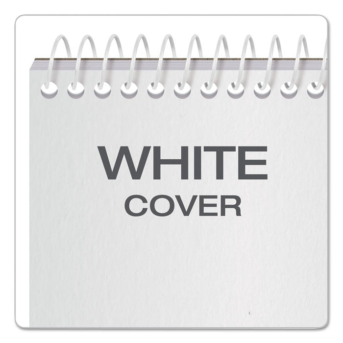 Reporters Notebook, Wide/Legal Rule, White Cover, 4 x 8, 70 Sheets, 12/Pack