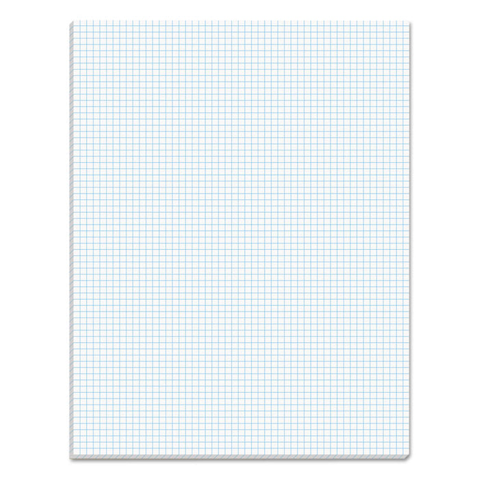 Quadrille Pads, Quadrille Rule (6 sq/in), 50 White 8.5 x 11 Sheets