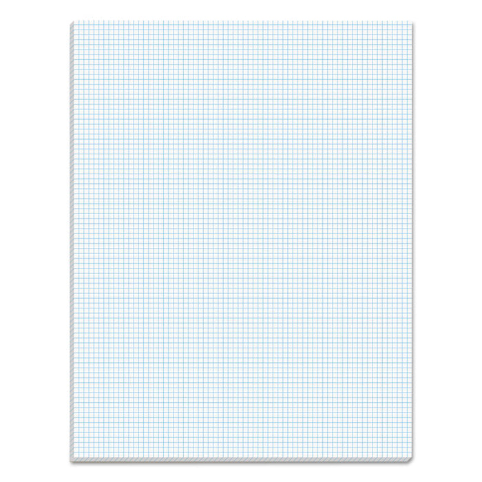 Quadrille Pads, Quadrille Rule (8 sq/in), 50 White 8.5 x 11 Sheets