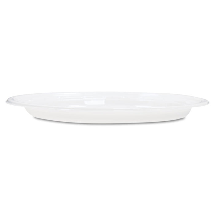 Famous Service Plastic Dinnerware, Plate, 6" dia, White, 125/Pack, 8 Packs/Carton