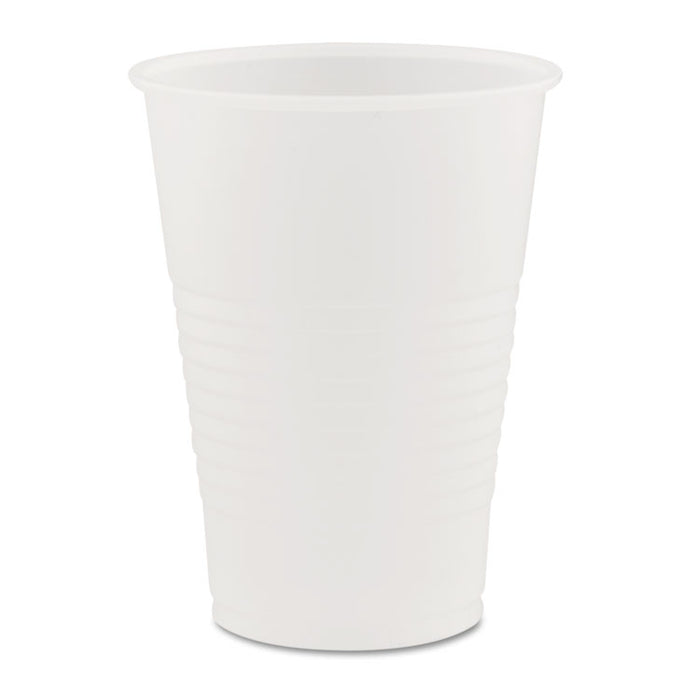 High-Impact Polystyrene Cold Cups, 7 oz, Translucent, Clear, 100/Pack