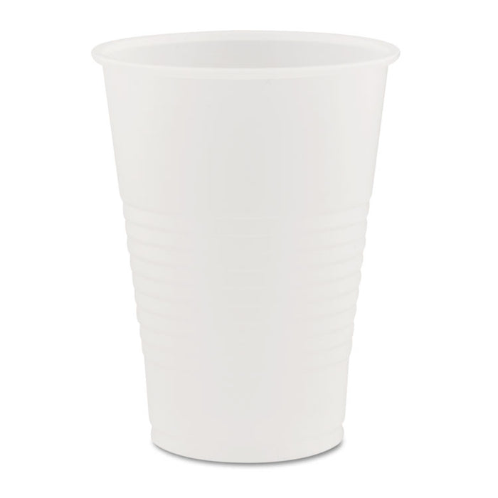 High-Impact Polystyrene Cold Cups, 7 oz, Translucent, Clear, 100/Pack