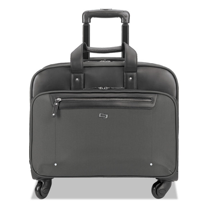 Gramercy Rolling Case, 10.25" x 15.62" x 15.62", Polyester, Gray