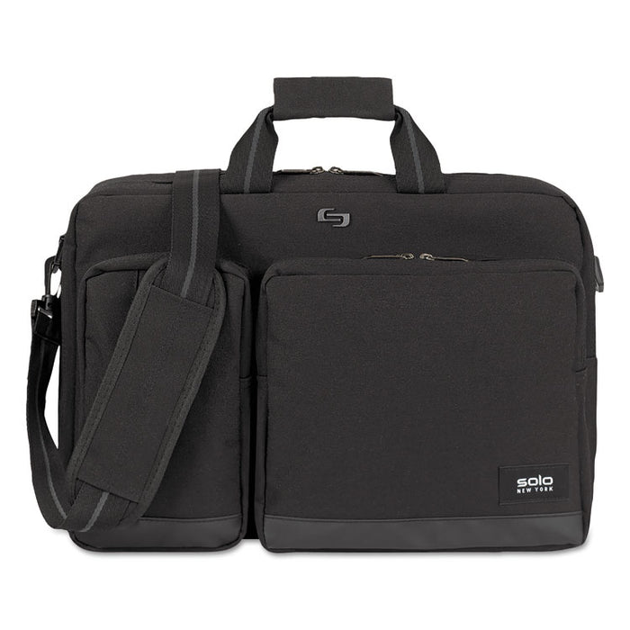 Urban Hybrid Briefcase, 5" x 17.25" x 17.24", Polyester, Black