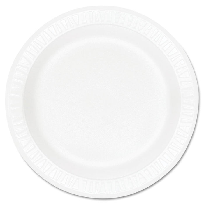 Concorde Foam Plate, 9" dia, White, 125/Pack, 4 Packs/Carton