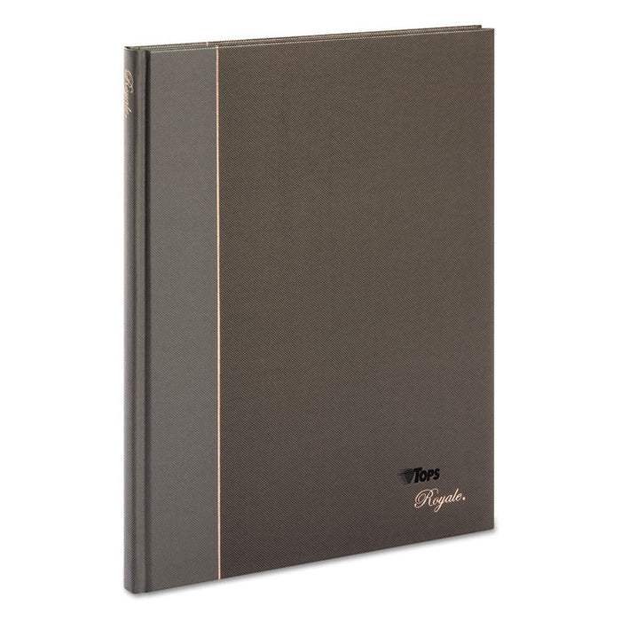 Royale Casebound Business Notebook, College, Black/Gray, 10.5 x 8, 96 Sheets