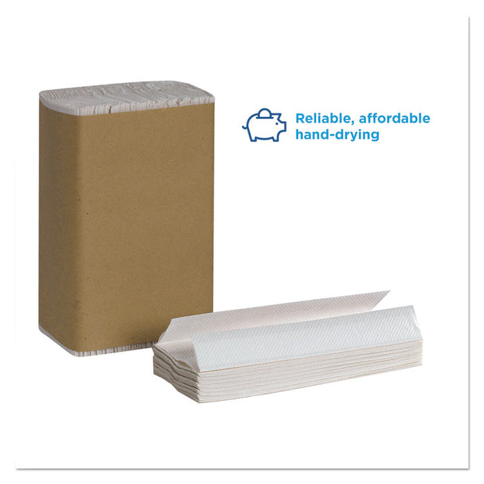 Pacific Blue Basic C-Fold Paper Towel, 10.1 x 12.7, White, 240/Pack, 10 Packs/Carton