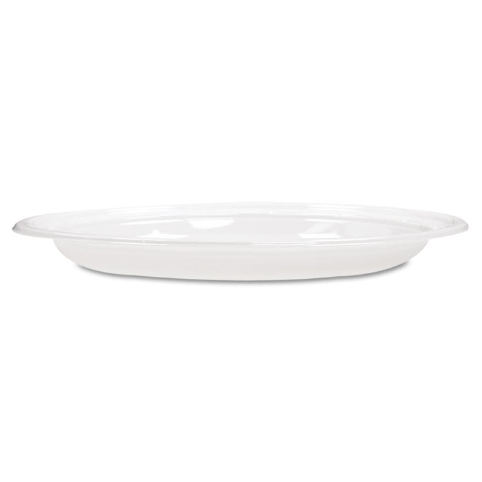 Famous Service Plastic Dinnerware, Plate, 9", White, 125/Pack, 4 Packs/Carton
