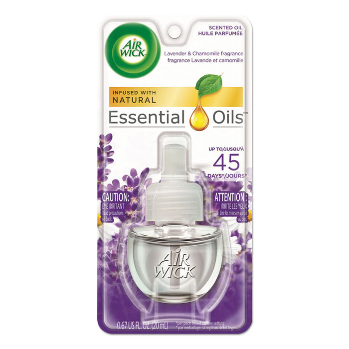 Scented Oil Refill, Lavender and Chamomile, 0.67 oz, 8/Carton