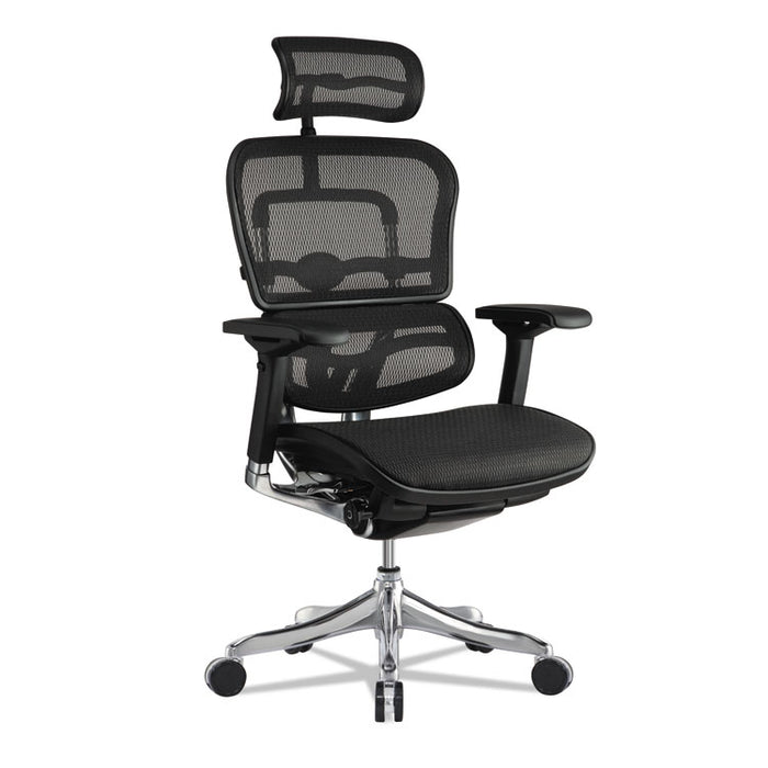 Ergohuman Elite High-Back Chair, , Black Seat/Black Back, Black Base