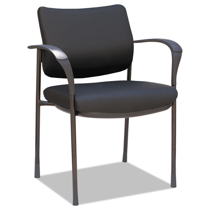 Alera IV Series Guest Chairs, 24.80'' x 22.83'' x 32.28'', Black Seat/Black Back, Black Base, 2/Carton