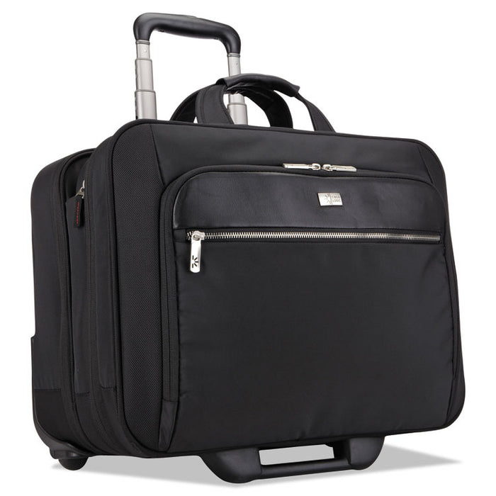 17" Checkpoint Friendly Rolling Laptop Case, 17.9" x 10.6" x 14.8", Black
