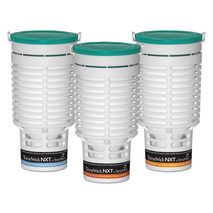 TimeWick NXT Continuous Passive Air Freshener Refill, Variety Pack, 0.77 oz, 6/Carton