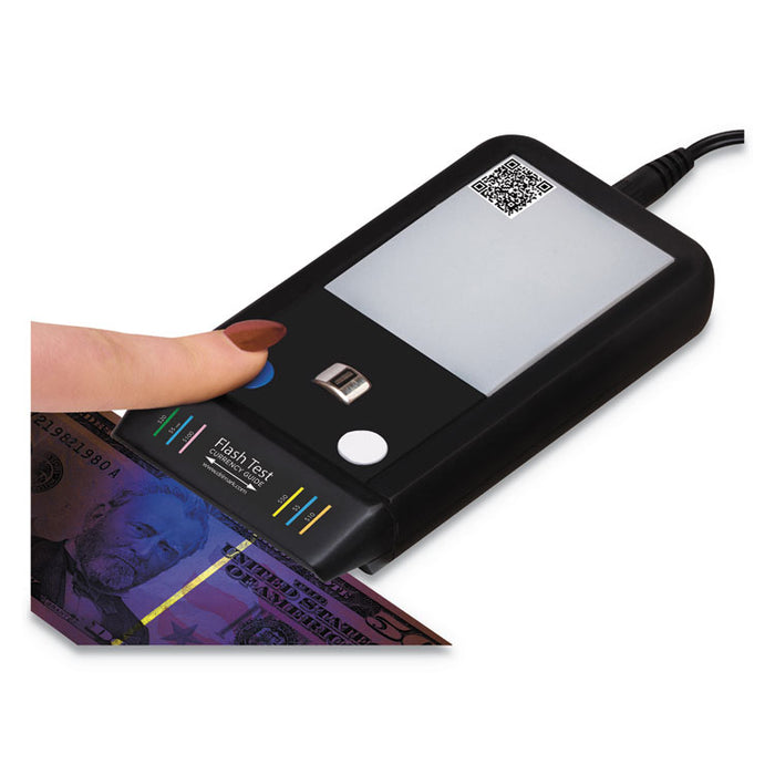 FlashTest Counterfeit Detector, MICR, UV Light, Watermark, U.S. Currency, Black