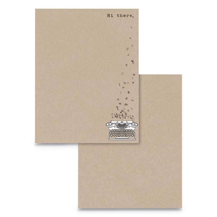 Pre-Printed Paper, 24lb, 8.5 x 11, Kraft, 75/Pack