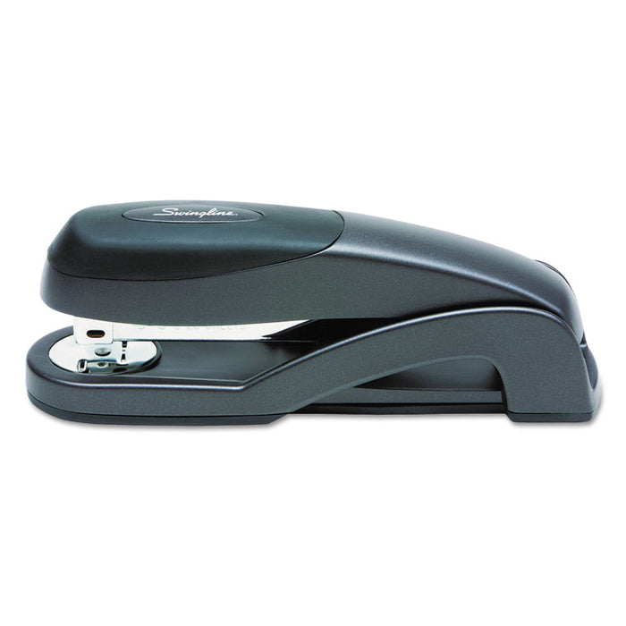 Optima Full Strip Desk Stapler, 25-Sheet Capacity, Graphite Black