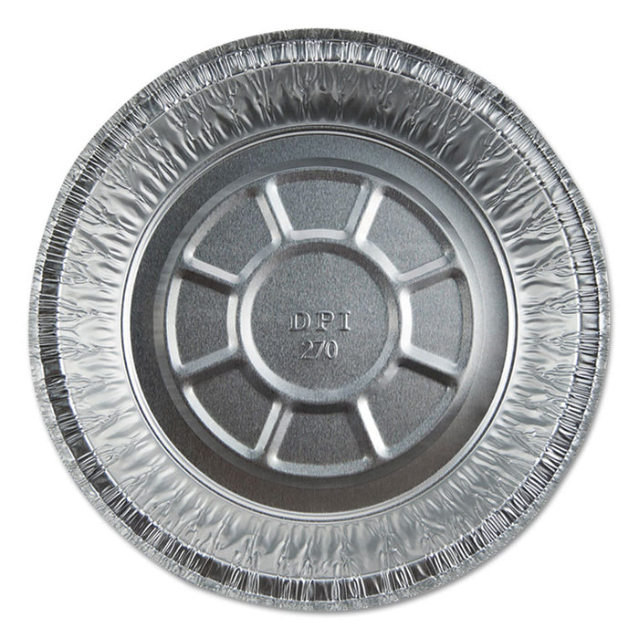 Aluminum Round Containers with Board Lid, 7" Diameter x 1.75"h, Silver, 250/Carton