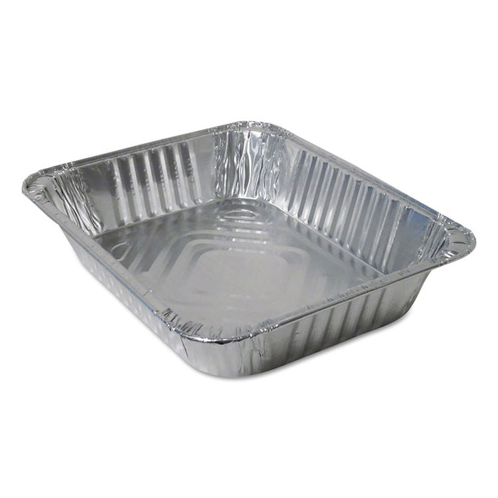 Aluminum Steam Table Pans, Half-Size Deepâ120 oz., 2.56" Deep, 10.38 x 12.75, 100/Carton