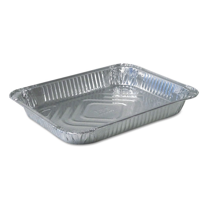 Aluminum Steam Table Pans, Half-Size Shallowâ79.5 oz., 1.69" Deep, 10.38 x 12.75, 100/Carton