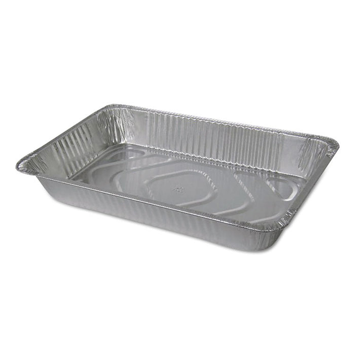 Aluminum Steam Table Pans, Full-Size Deepâ346 oz., 3.38" Deep, 12.81 x 20.75, 50/Carton