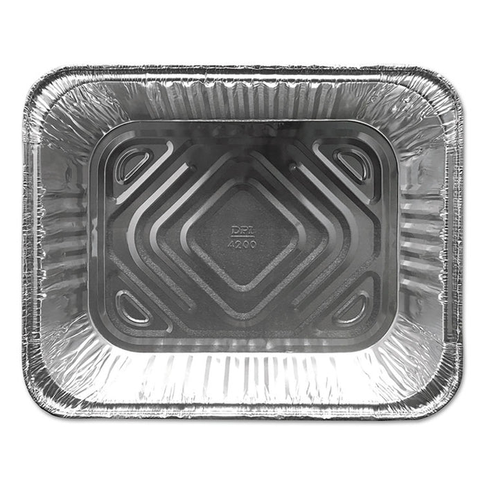 Aluminum Steam Table Pans, Half-Size Deepâ120 oz., 2.56" Deep, 10.38 x 12.75, 100/Carton
